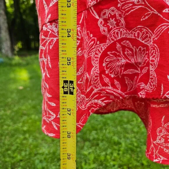 Universal Thread Womens Coral Paisley Ruffle Wrap Skirt XXL Cotton/Rayon Blend - Picture 12 of 16